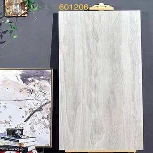 黄色瓷砖哑光仿古木纹卧室地砖600x1200全瓷灰色简欧仿木地板砖