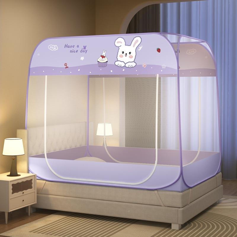 防蒙古蚊帐a类婴级蚊帐家母用免安装摔大方顶蚊蚊帐全包罩式折叠