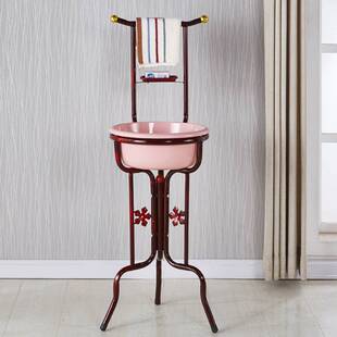 脸盆架落地家用农村铁艺老式洗脸盆架子不锈钢新款盆架收纳置物架
