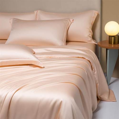 夏季天丝被套单件150x200x230莱赛尔冰丝裸睡纯棉全棉被罩四件套