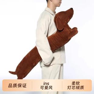 腊肠狗可爱抱枕沙发靠枕卧室垫长条枕夹腿枕午睡枕颈枕腰枕长条形