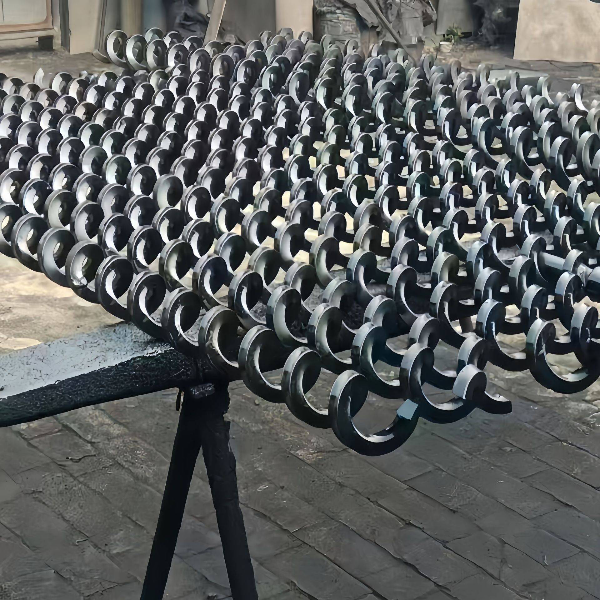 304不锈钢方钢螺旋绞龙叶片螺旋杆输送排屑方钢卷屑轴螺旋簧小型