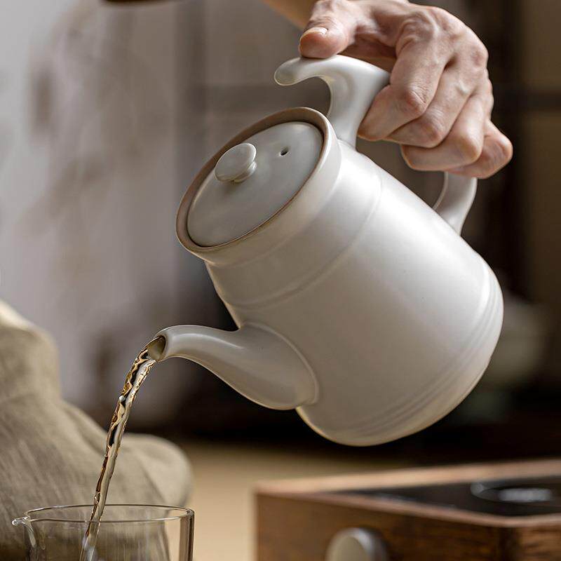 茶仿古釉大白茶壶陶瓷大容量壶凉水壶家用可加热防烫过XF-20220滤