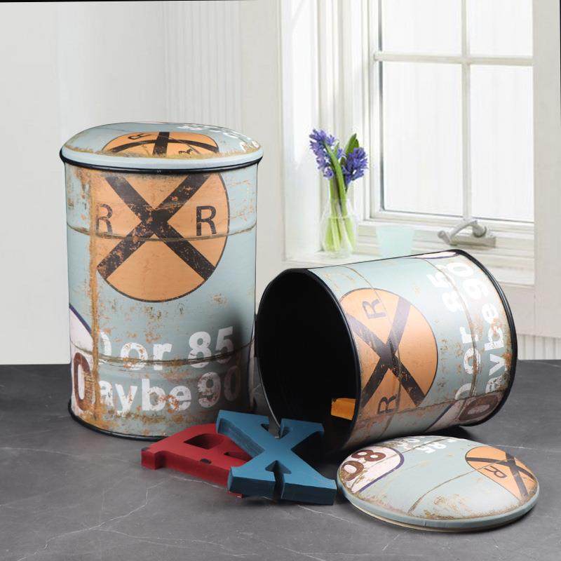 创意复古收纳凳可坐储物凳多功能带盖圆凳家居客厅卧室房间坐凳,收纳整理,收纳凳,淘宝优惠券,粉丝福利购,淘宝优惠卷