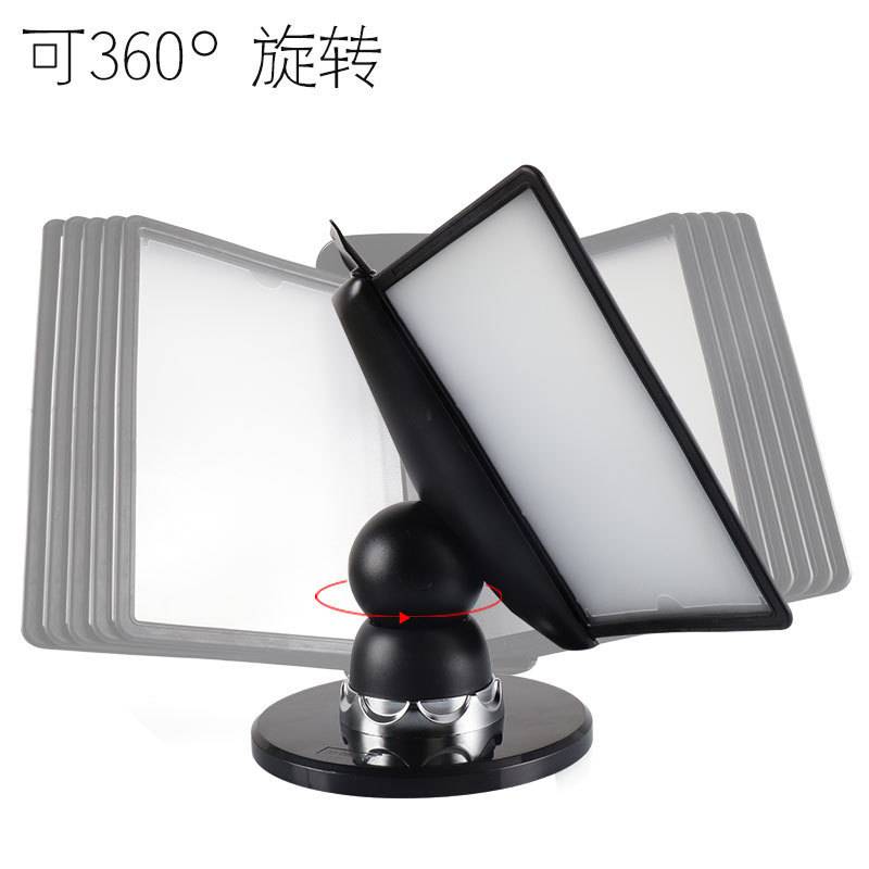装得快翻页文件架A4菜单价签展架透明活页10张旋转桌面展示架现货