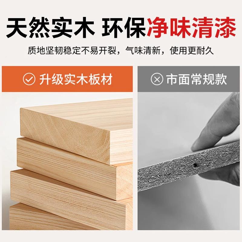 实木飘窗台柜储柜家用物主卧多功能地BEH置物柜可柜落子阳杂物柜