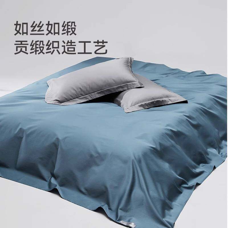 高端酒店100S长绒棉床单单件纯棉全棉贡缎单双人加厚款纯色被单套