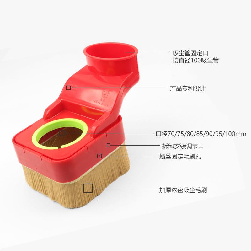 雕吸刻机吸尘主罩自由落体轴罩木工开吸尘罩料尘机压轮防尘罩雕刻