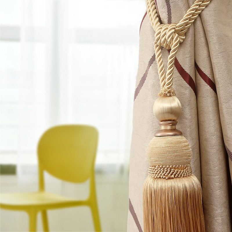 【送挂钩】窗帘绑带绑绳流苏挂球挂钩百搭K家用客厅卧室窗帘扣绑