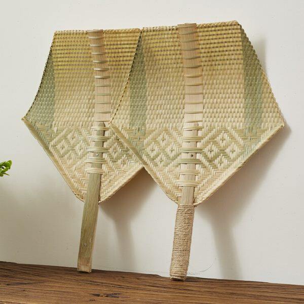 手工竹编扇子全竹扇老式大蒲扇编织竹子团扇夏季扇纳凉古风手摇扇