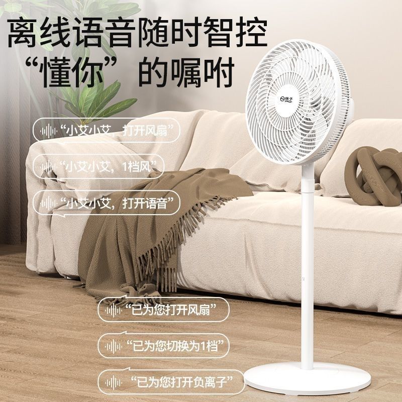 电风扇新款落地平面扇家用换气模块遥控语音R宿舍静音摇头节能