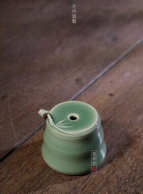 毛丹云龙泉青瓷手工水滴竹节砚滴磨墨加水器中式文房四宝书法用品
