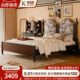 复古实木床家用法式 家具 高级中古风双人床主卧室高端大气2025新款