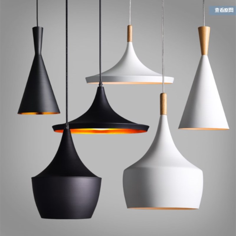 简约创意乐器吊灯三头北欧复古艺术咖啡厅吧T台灯工业风吊灯