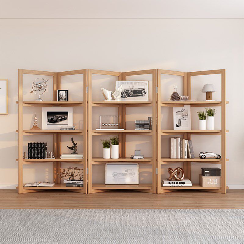 全实木书架商场展示架门店置物A架客厅创意屏风办公室隔断书柜货