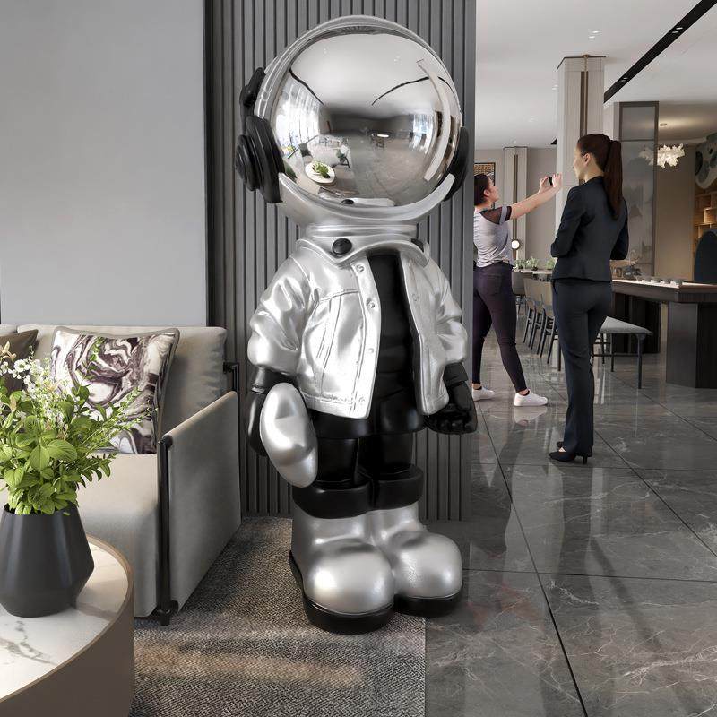创意宇航员迎宾落地摆件超大太空人雕塑酒店商场工艺品开业礼品,家居饰品,落地摆件,淘宝优惠券,粉丝福利购,淘宝优惠卷