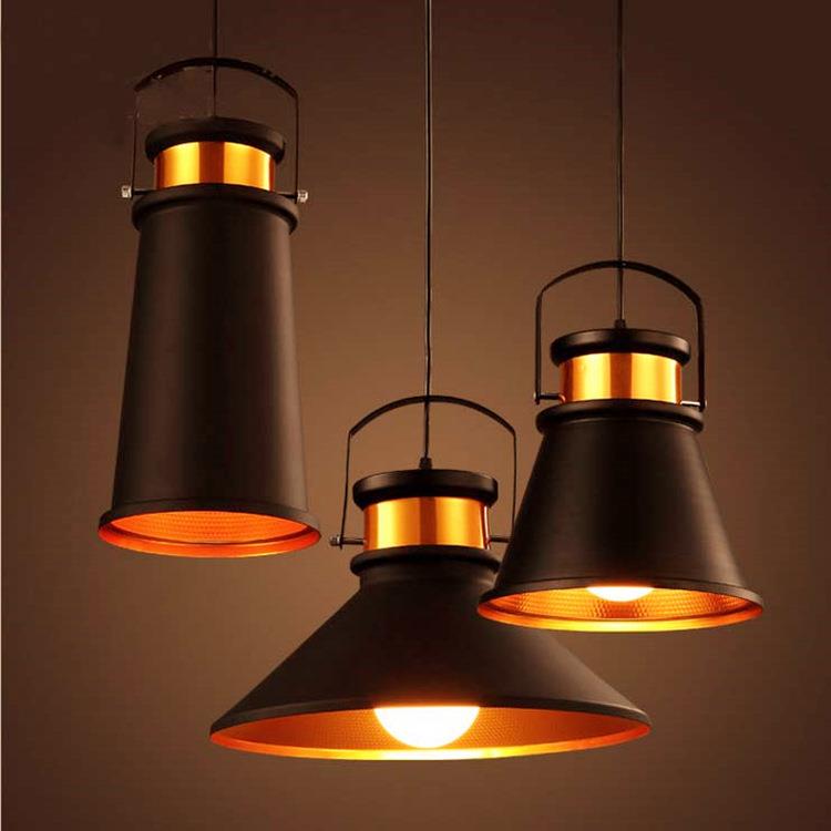 loft个性创意吧台灯具咖啡厅火锅店装饰照明复古工业风餐厅单吊灯