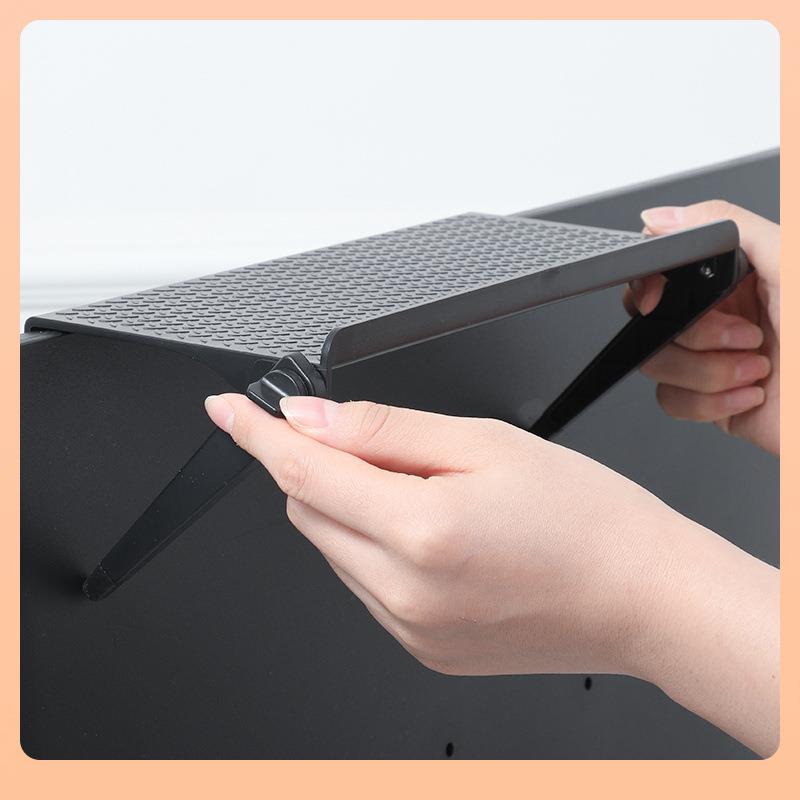 ۶电视机顶盒置物架托架路由器支架子顶部收纳盒靠墙床头床边免