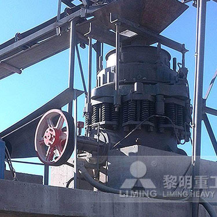 石英石生产线设备 1400的圆锥机出石头的产量 石头圆锥破碎机