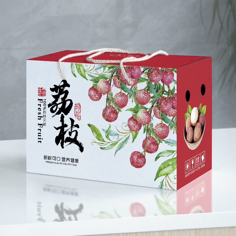 妃子笑荔枝包装箱子礼品盒5/10斤装高档K礼盒空盒子桂味荔枝包装