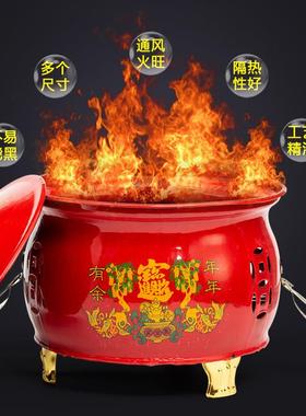 烧纸桶家用室内聚宝盆烧经桶祭祀搪瓷焚烧炉聚宝桶焚化炉烧纸盆