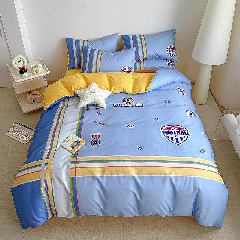 全棉水洗棉绣花数码印花儿童床上用品三件套大童成人四件套家用,床上用品,床品套件/四件套/多件套,淘宝优惠券,粉丝福利购,淘宝优惠卷