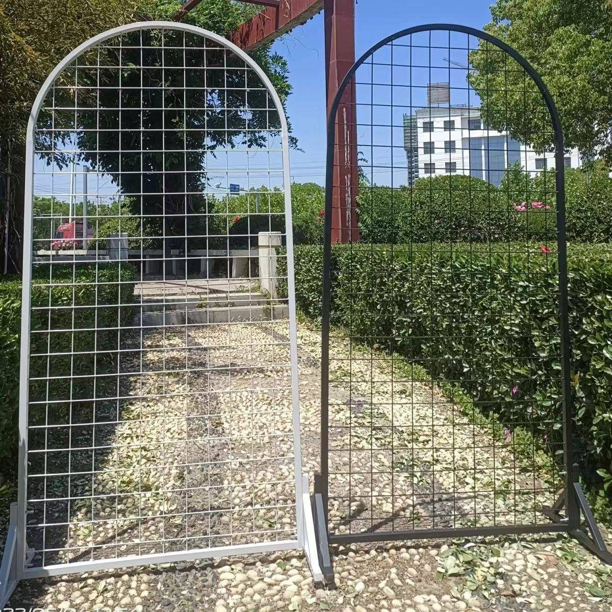 半圆形落地货架网格移动超市挂架饰品挂网作品展示袜子铁网格收纳
