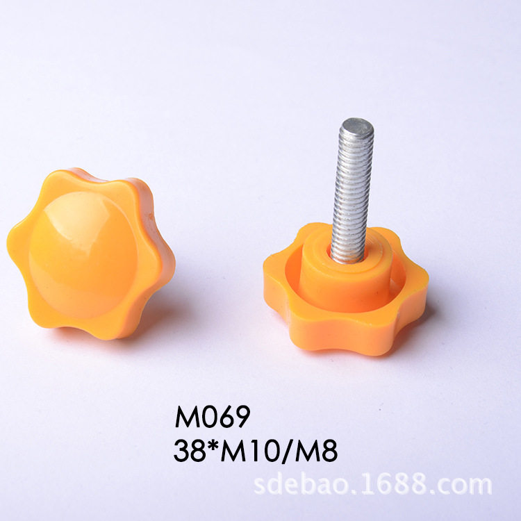 梅花手拧螺丝星形把手M6M8M10 多规格塑料旋钮厂家直供多种颜色