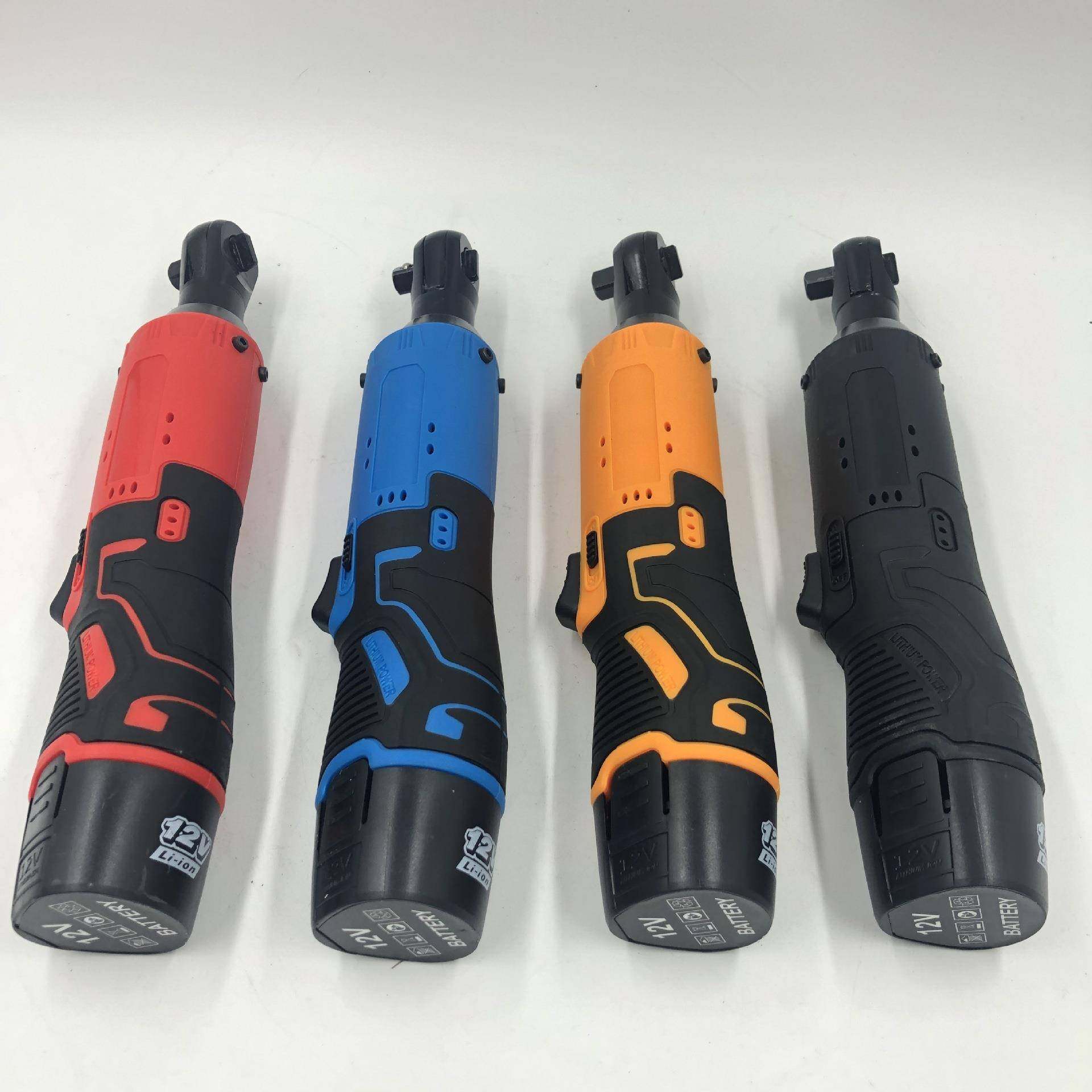 90度直角角向扳手电动充电棘轮扳手12V锂电舞台桁架安装工具