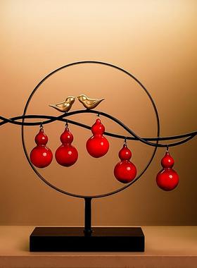 贝汉美新中式轻奢风五福临门树脂葫芦软装饰严选摆件伴手年会送礼