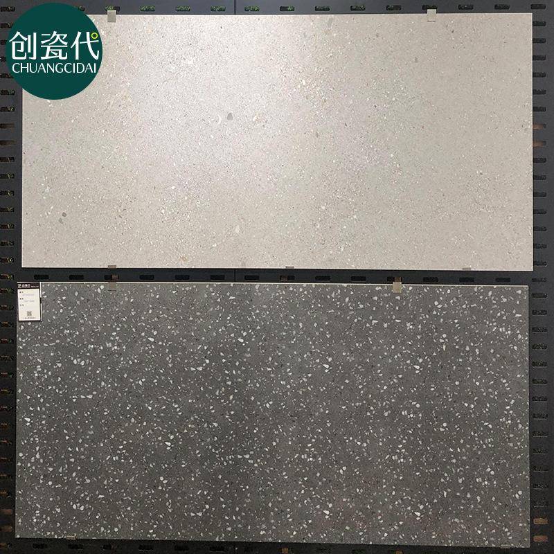 通体哑光水磨石瓷砖750x1500灰色仿古砖餐厅地板砖办公室地砖防滑