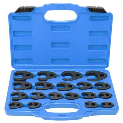 19pcs开口扳手油管扳手汽修油路修理工具扳手正时工具维修节油器