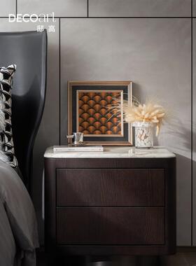 A10L家居酒店样板间家具展厅卧室床头柜饰品软装感摆件装饰画