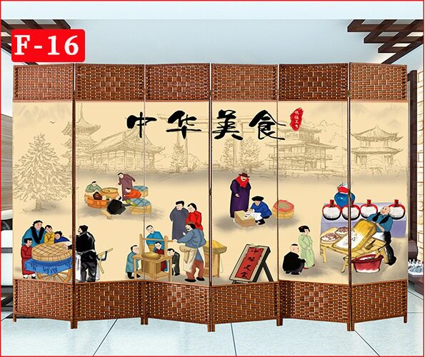 批餐厅饭店包间酒店屏风折叠移动隔断墙客厅遮挡平风帘简易挡