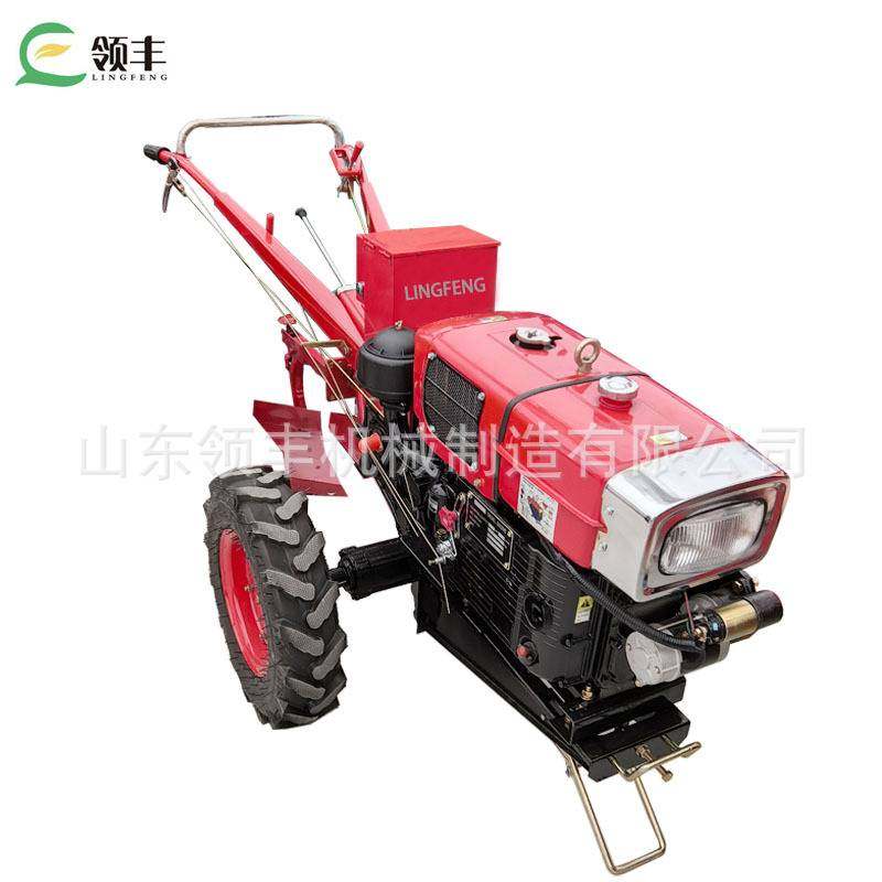 领丰多功能农用手扶拖拉机 农场果园大棚小型10-25马力旋耕犁地机