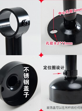 侧装晾衣架不锈钢晾衣杆阳台墙壁晒衣架顶装挂衣杆室内外家用凉衣