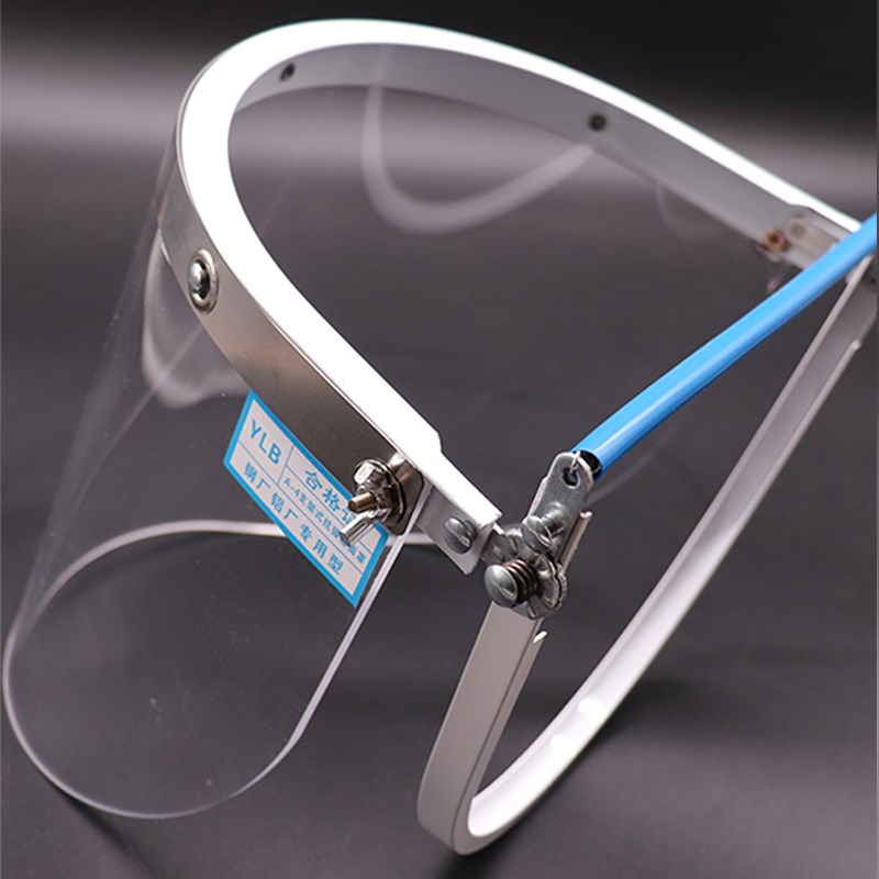 钢铁隔热防护面罩炉前工铸造冶炼化工厂耐高温防烫透明加厚PC面屏