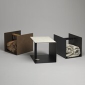 丹麦Lind Dna北欧轻奢皮革边桌沙发边几桩头柜迷你客厅茶几小户型