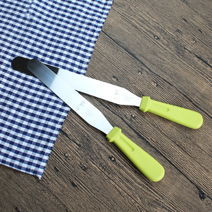 抹刀烘焙工具6寸 8寸10寸不锈钢蛋糕脱模刀刮奶油裱花吻刀刮平刀