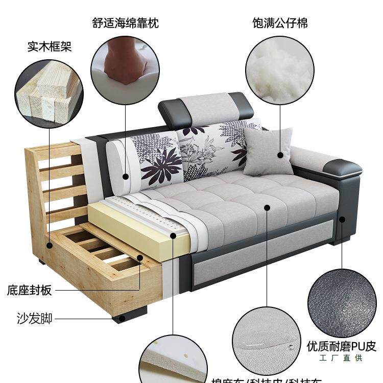 布艺沙发客厅2026新款简约现代小户型科技布出租房农村家用家具