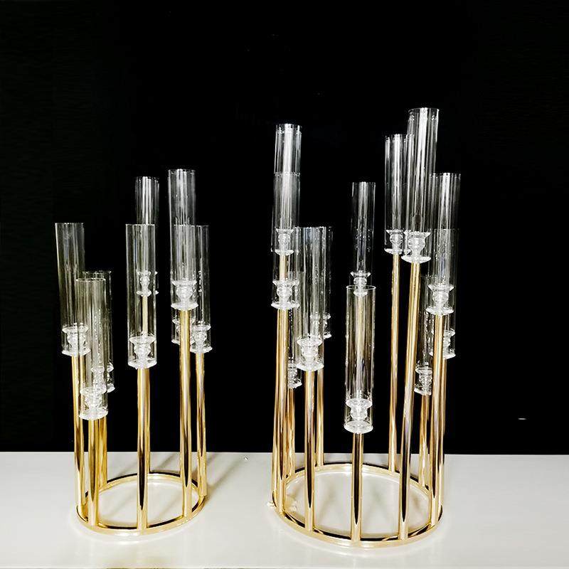 跨境婚礼酒店餐桌8头铁艺电镀烛台婚庆道具摆件婚礼现场装饰用品,节庆用品/礼品,装扮布置套餐,淘宝优惠券,粉丝福利购,淘宝优惠卷