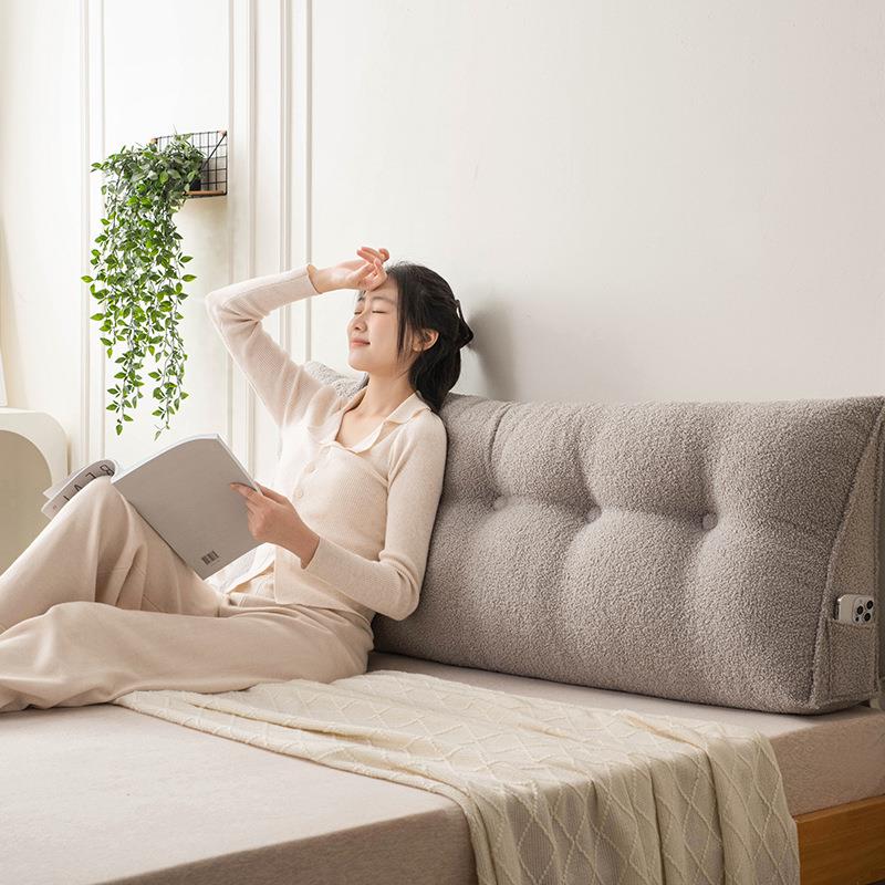 床头靠垫软包大靠背床上长靠枕榻榻米卧室可拆洗学生宿舍腰垫抱枕