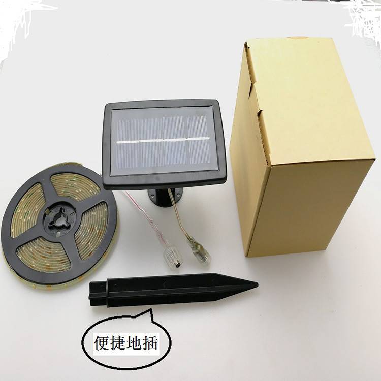 LED太阳能软灯条 3V滴胶套管防水灯带 柔性太阳能灯 绿化照明