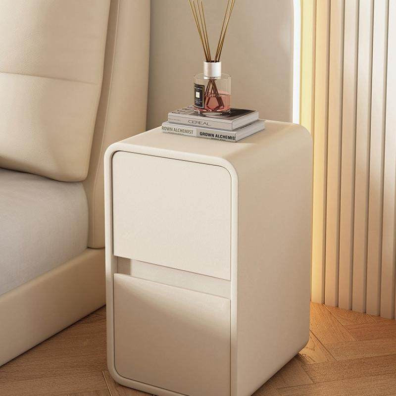奶油风床头柜简约现代床边柜实木皮质小型超窄20cm极简迷你收纳柜,玩具/童车/益智/积木/模型,其它,淘宝优惠券,粉丝福利购,淘宝优惠卷