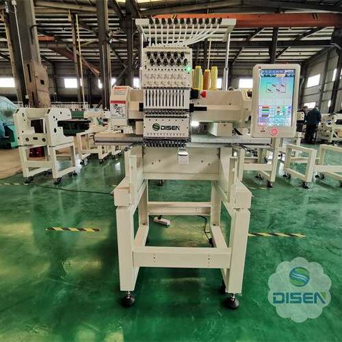 Single head embroidery machine单头12针自动绣花机电脑刺绣设备