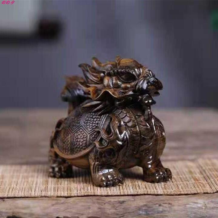 新款沉香木雕实木大龙龟乌龟玄武手把件文玩摆件装饰车摆件沉水级