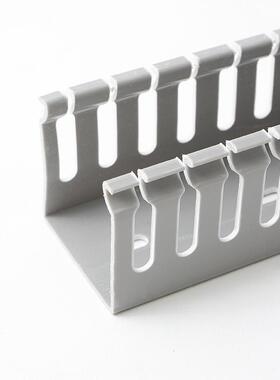 j8板机柜高品质线槽线槽10米价线槽40灰色PVC用方500配电柜其g