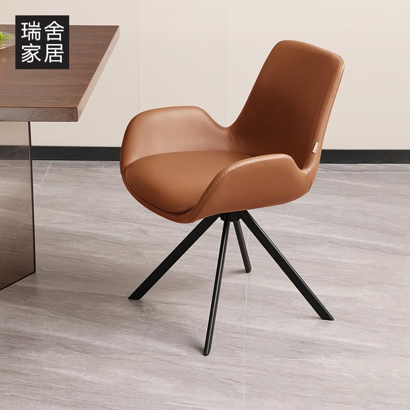 DY-3105旋转餐椅椅旋转餐奢感书桌椅轻椅子极简转椅意式家用办公p