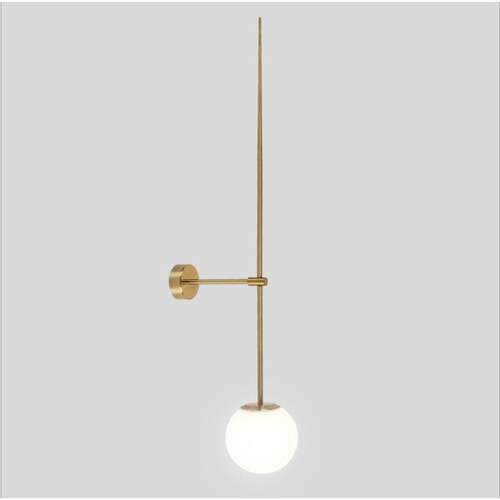 北欧设计师客厅壁灯现代艺术床头楼梯创意餐厅简约线条玻璃球灯具