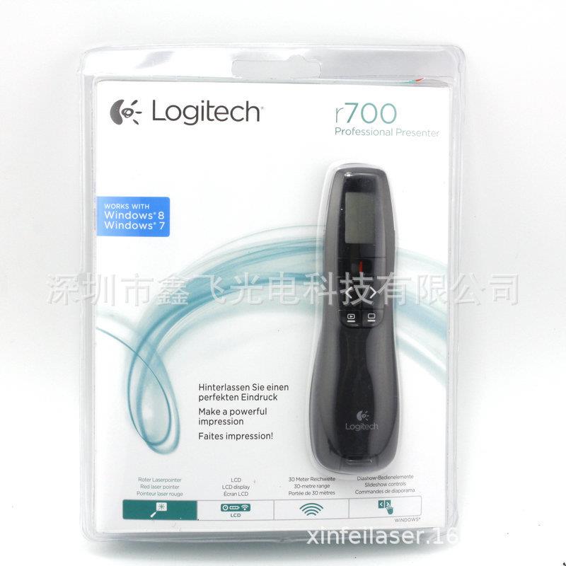 罗技激光翻页笔R700无线演示器 PPT翻页笔投影笔幻灯片播放笔